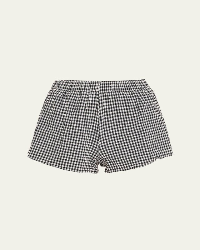 Gingham Seersucker Shorts